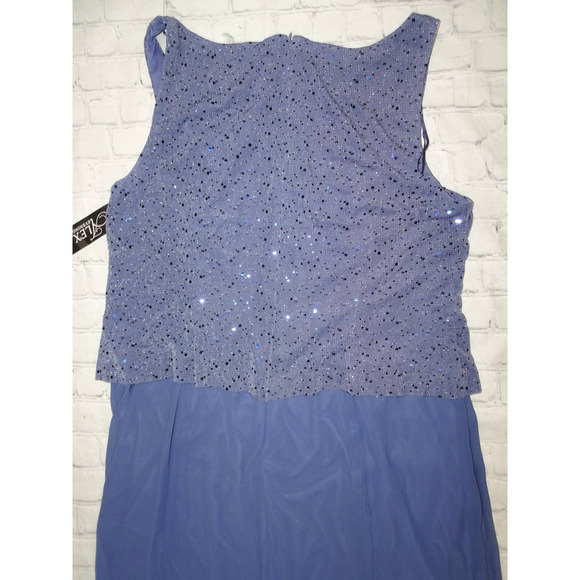 Alex Evenings Dress, Periwinkle, 18, Missing Scarf - Picture 4 of 6